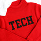 Tech custom knit sweater