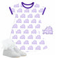 Frog purple knit cotton dress