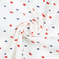 Red, white, and blue Swiss Dot Bonnet