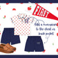 Boys back to school apples short set