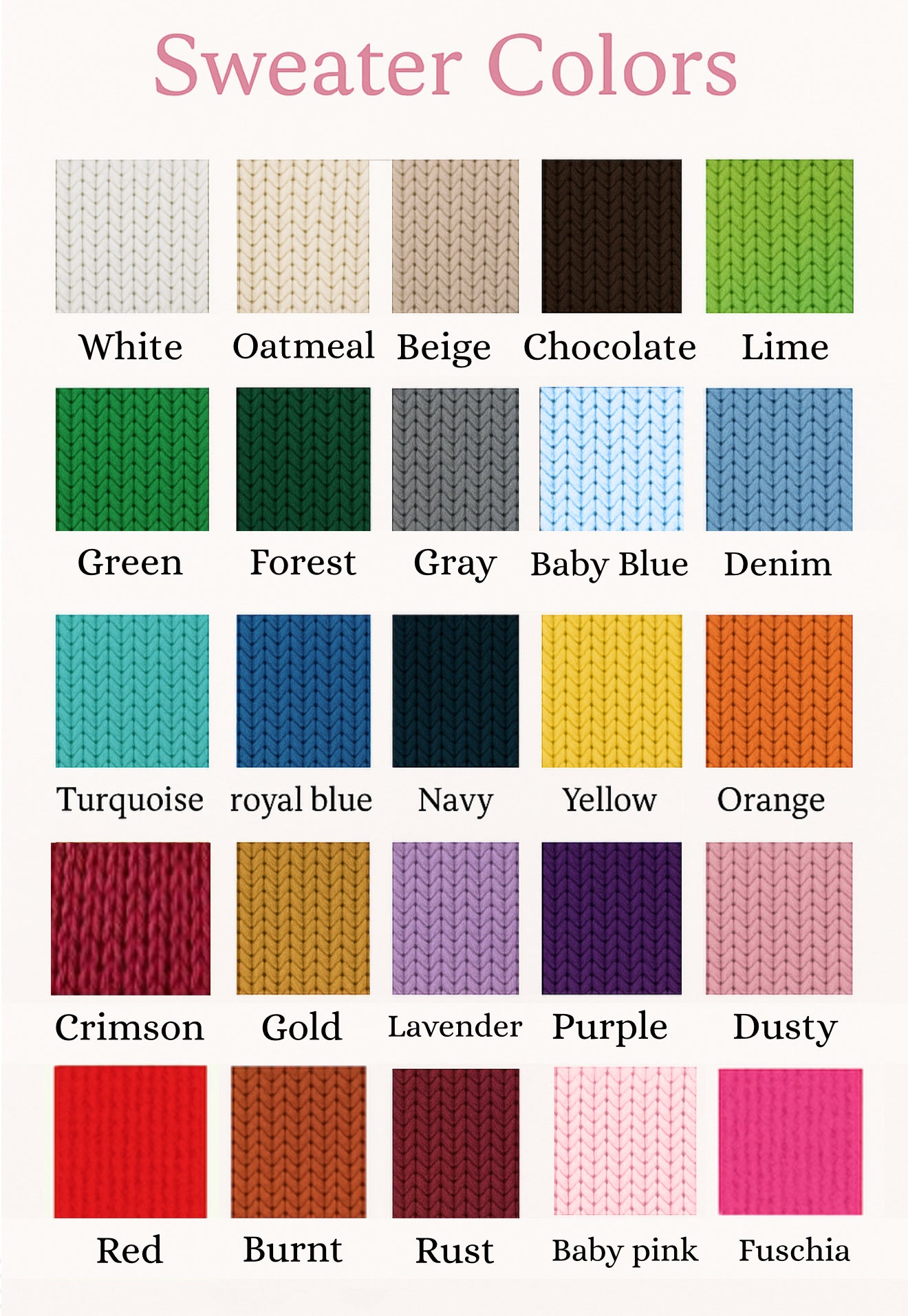 ADULT Custom name knit sweater