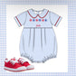 Light blue gingham bubble