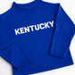 Blue state knit sweater