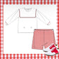 Boys valentines short set