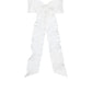 White ruffle long bow