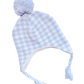 Blue Knit cotton winter hat