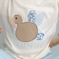 Girls turkey applique sweater
