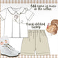 Boys gingham turkey short set