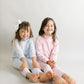 Pink and white stripe turtle neck