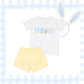 Boys cotton shirt and yellow shorts set