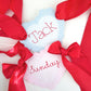 Valentines heart basket tag
