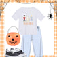 Boy Halloween knit cotton shirt