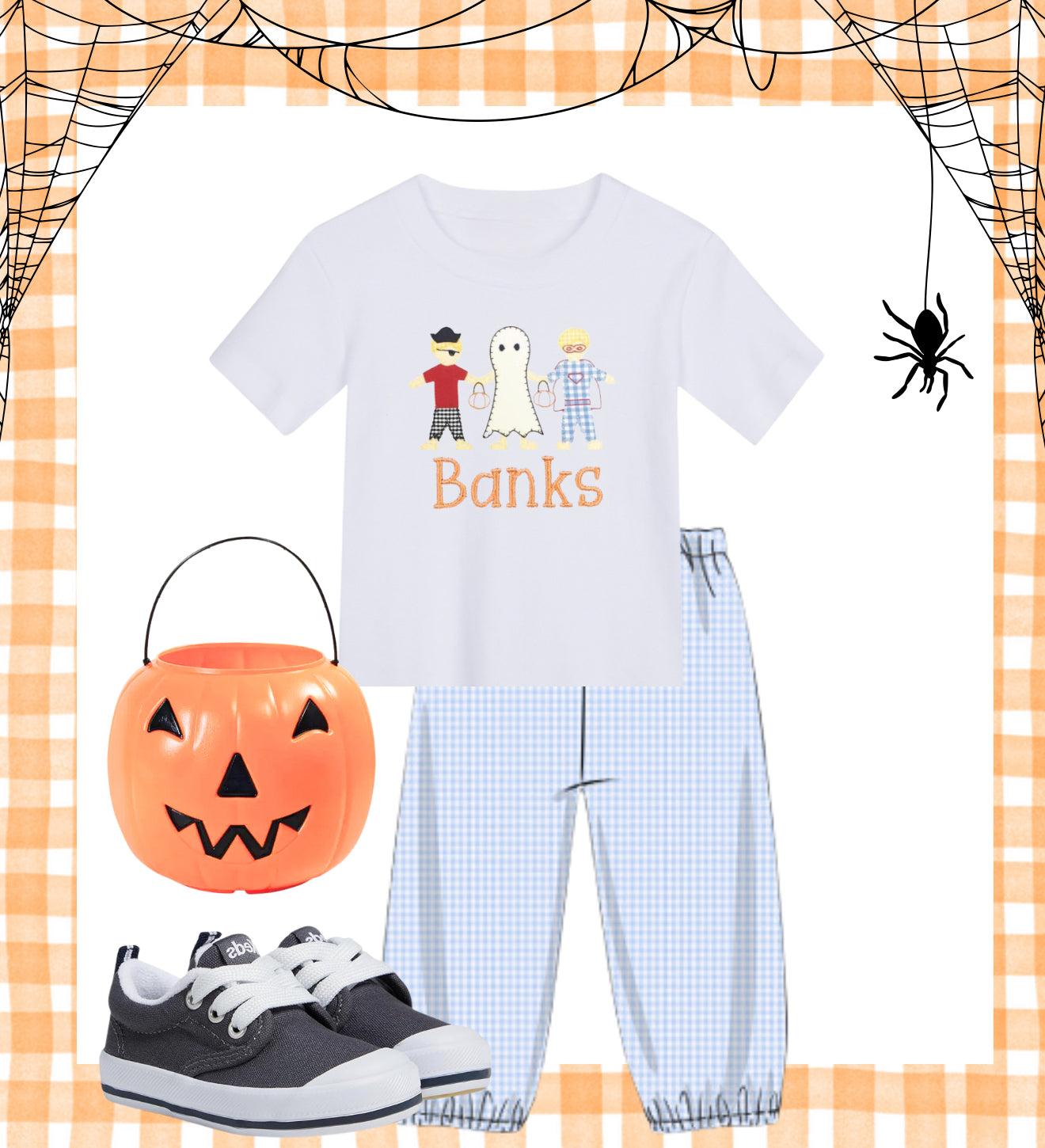 Boy Halloween knit cotton shirt