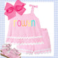 Pink Terry Ric Rac set