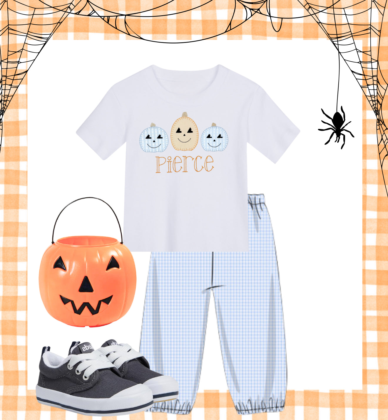 Boy Halloween knit cotton shirt
