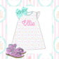 Girls knit cotton ice cream dress