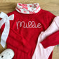 Girls red name sweater