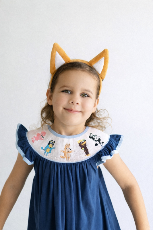 Bluey smocked dress