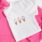 Hand Stitched Ice Cream shirt