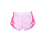 Pink and hot pink seersucker shorts