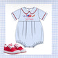 Light blue gingham bubble