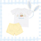 Boys cotton shirt and yellow shorts set