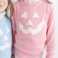 Pumpkin appliqué sweater